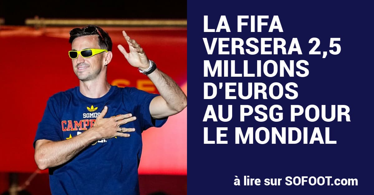 La FIFA verserà 2,5 milioni di euro al PSG per la cessione dei giocatori al Mondiale