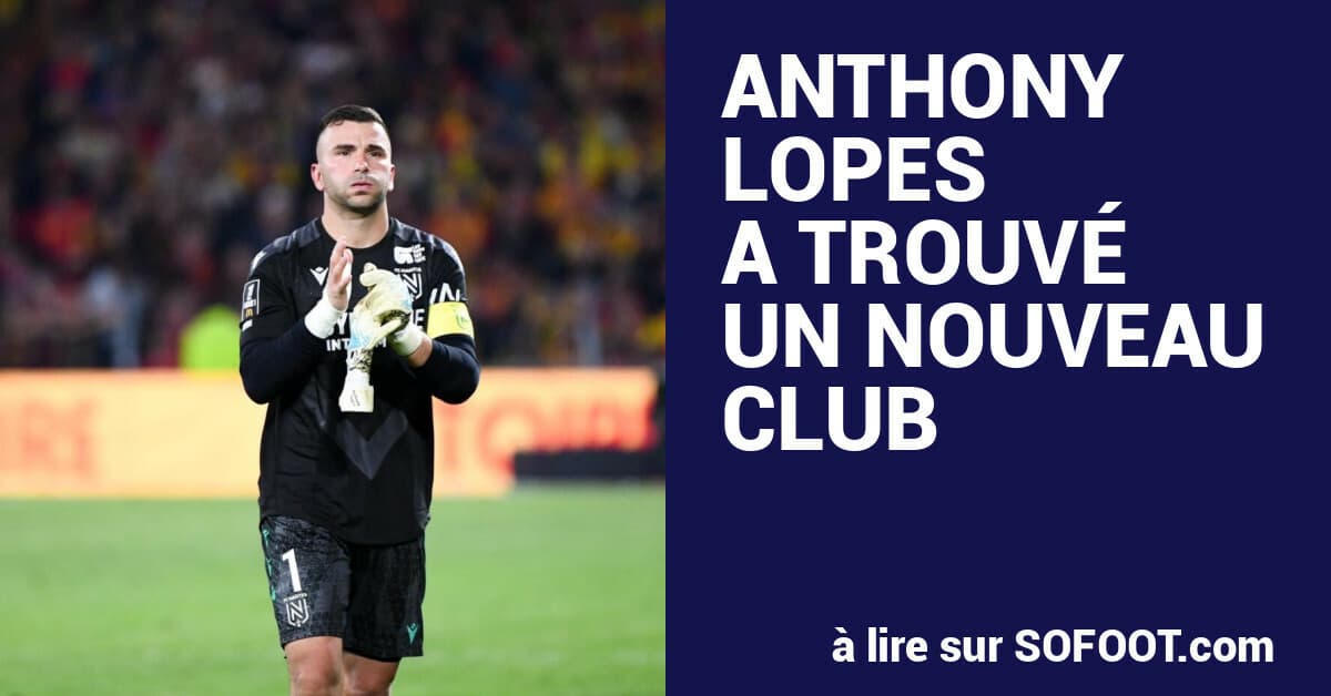 Anthony Lopes se une al Angers tras el descenso del Nantes