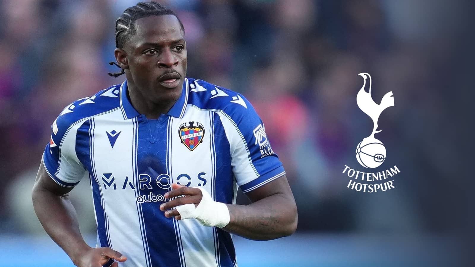 Tottenham prêt à lever la clause libératoire d'Eyong, l'attaquant de Levante