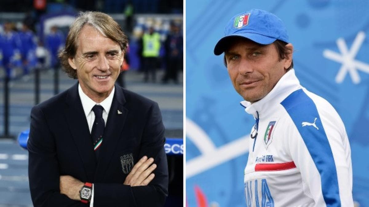 Conte et Mancini en lice pour le poste de sélectionneur de l'Italie