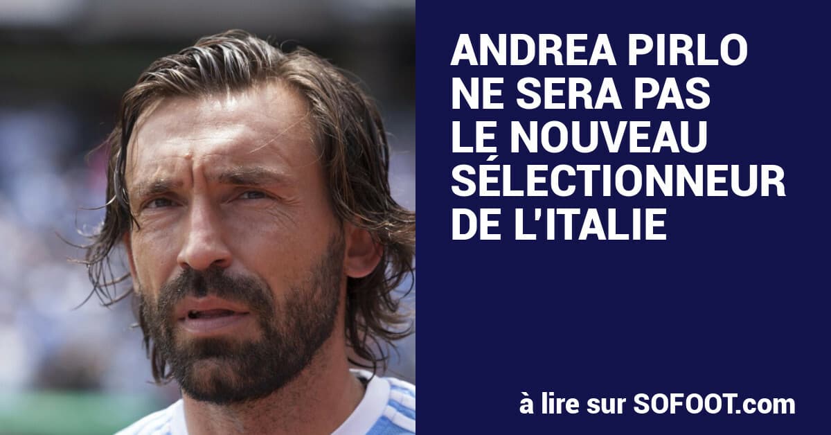 Pirlo fuori dalla corsa per la panchina dell'Italia