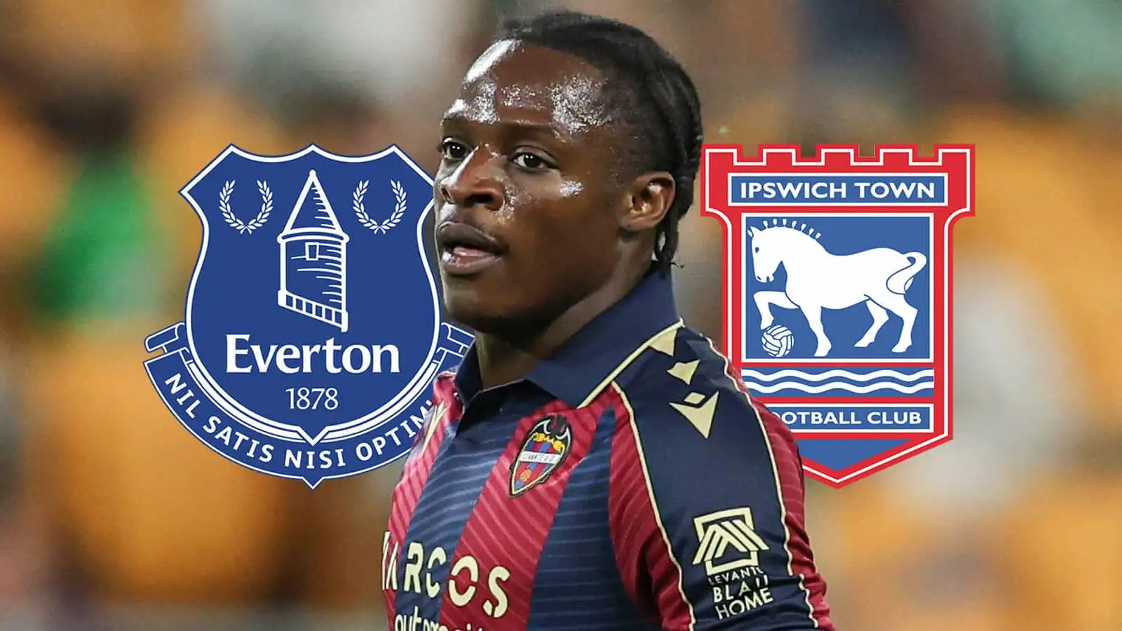 Ipswich fordert Everton um Levante-Stürmer Etta Eyong heraus