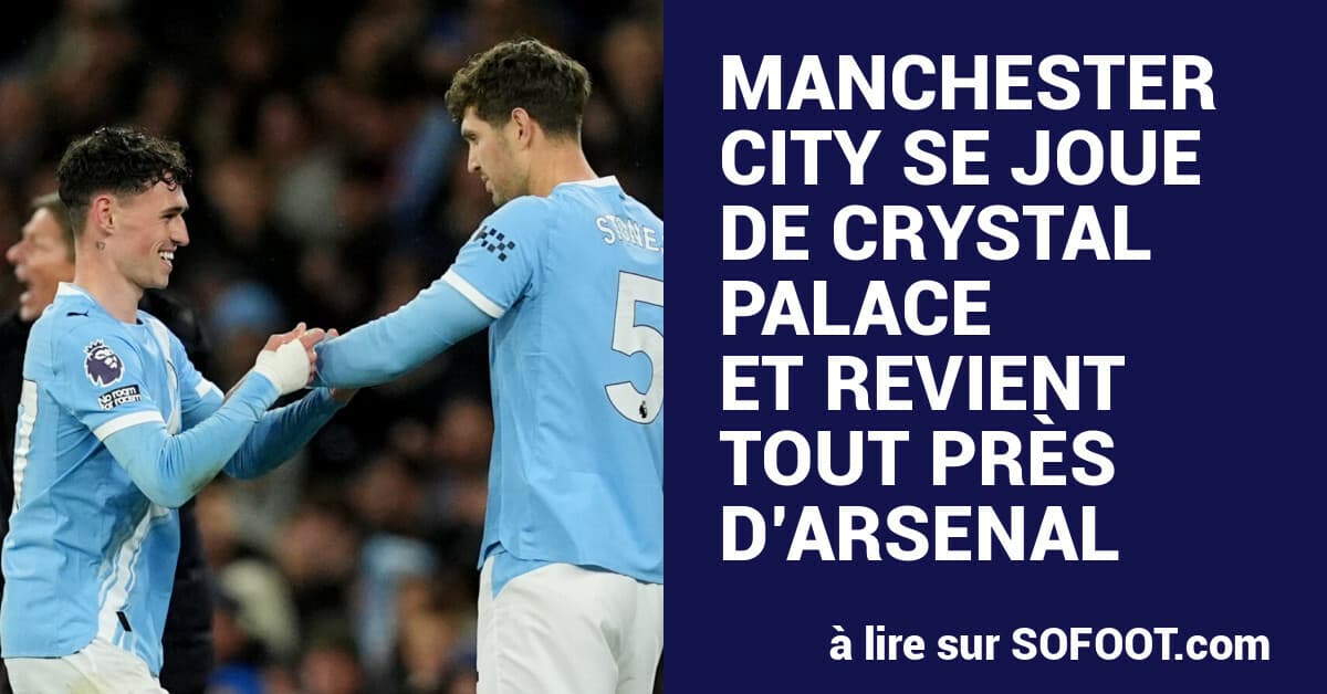 City Close Gap on Arsenal with Palace Win