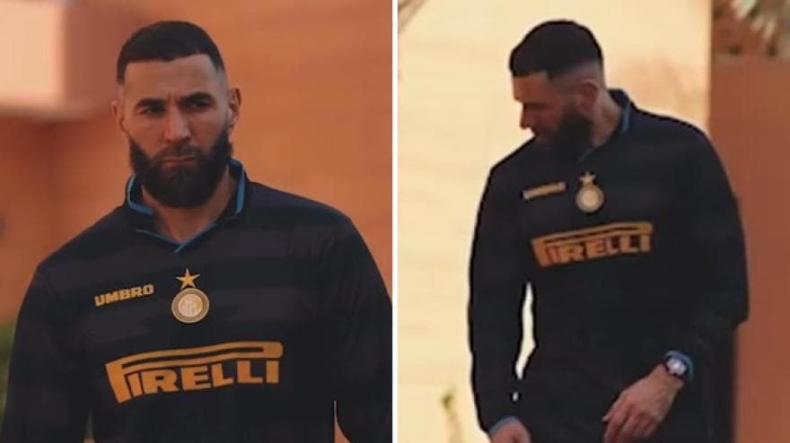 Benzema alimenta le speculazioni su un trasferimento all'Inter con un post sui social media